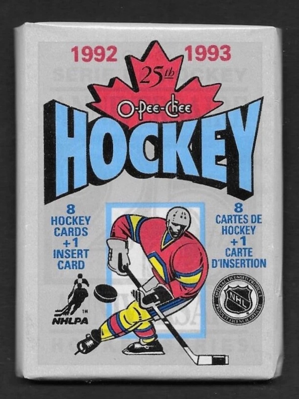 1992/93 OPC O-Pee-Chee 25th Anniversary Hockey Card Pack Wayne Gretzky RC?